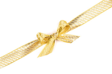 Golden Gift Wrap Ribbons for Christmas