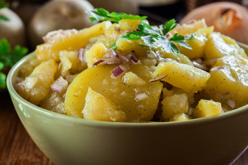 Traditional German potato salad