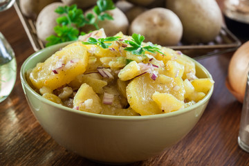 Traditional German potato salad