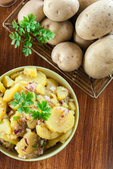 Traditional German potato salad