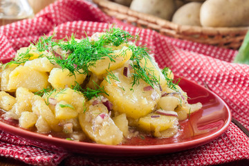 Traditional German potato salad