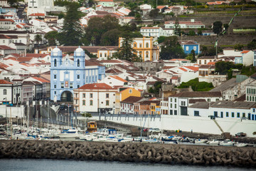 Busy Harbour on Terceira, Azores