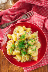 Traditional German potato salad