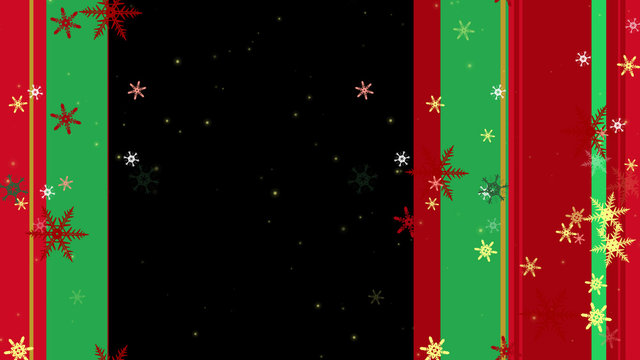 Animating Red and Green Bars with Snow Overlay