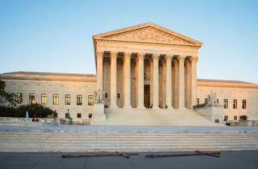 Naklejka premium United States Supreme Court Building in Washington US