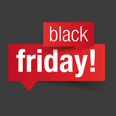Black Friday sale sign label