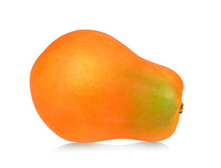 papaya on white background