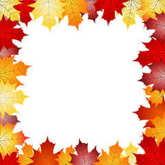 Frame made out of leaves