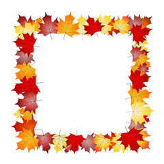 Frame made out of leaves