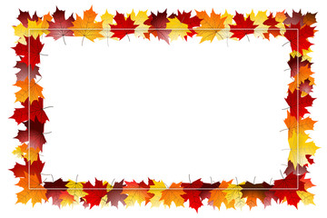 Frame made out of leaves