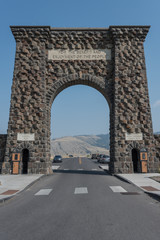 Fototapeta na wymiar Gateway to Yellowstone National Park