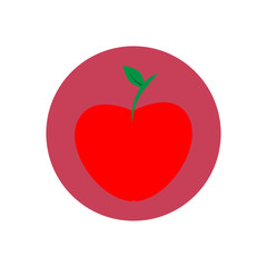 Red apple icon.