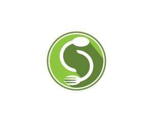 fork and spoon icon vector