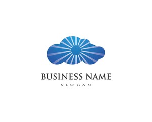 cloud vector logo template