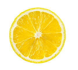 lemon slice, saved with clipping path