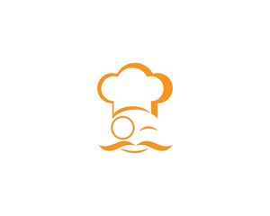  Chef hat Logo icon flat design
