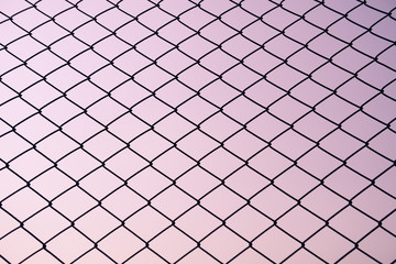 Fototapeta premium Metal fence background