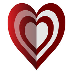 Isolated heart illustration