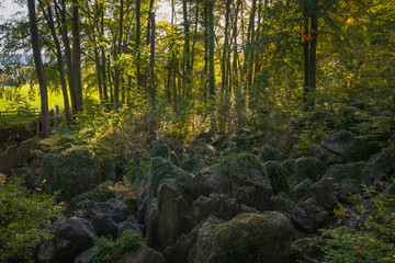 Felsenmeer in Hemer im Herbst