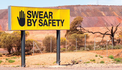 mining safety sign