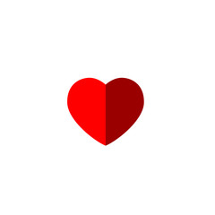Heart icon, love symbol, isolated vector