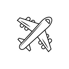 plane line icon