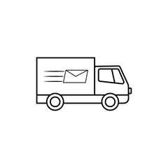 Fast shipping delivery truck Mail icon