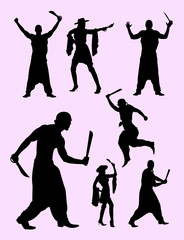Pirates silhouette 02. Good use for symbol, logo, web icon, mascot, sign, or any design you want.