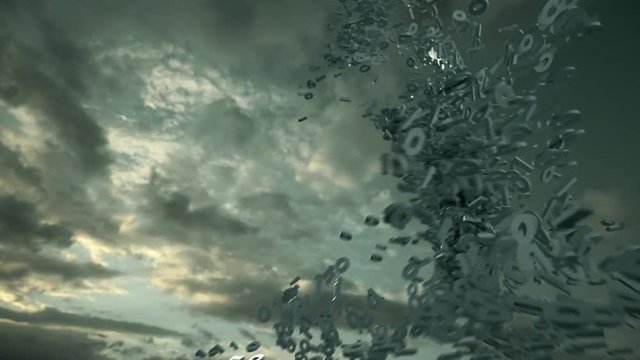  00:07 | 00:16 1&times;  A Binary Storm. 4K UHD animation with a technology theme.