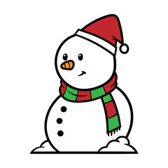 Cartoon Snowman Illustration