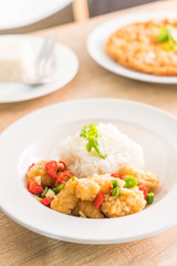 fried squid with garlic