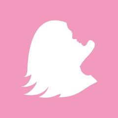 силуэт девушки