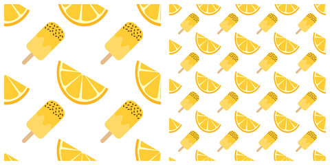 Orange and joice or its product seamless pattern on transparent background