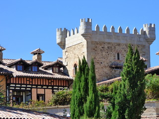 Fototapeta na wymiar Abadia de los templarios en La Alberca, Salamanca ( Castilla y Leon, España)