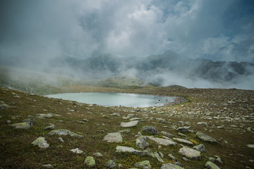 Glacial lake on the top of the Kackar Mountains