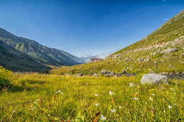 Village of Kavrun plateau or tableland in Kackar Mountains