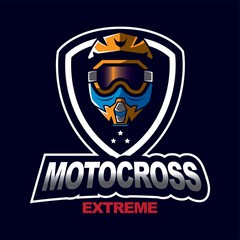 Motocross helmet design template