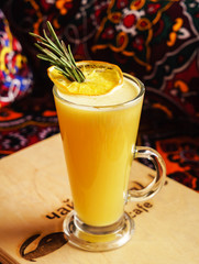 orange tea with rosemary