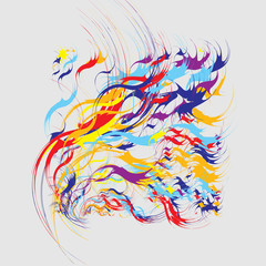 Paint Splashes Abstract Background