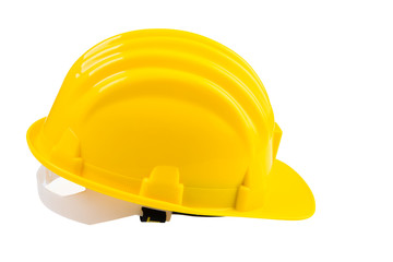 Fototapeta premium Yellow safety helmet or hard hat isolated on white background