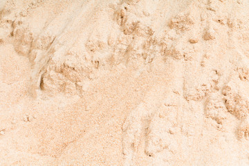 sand in construction site workplace building