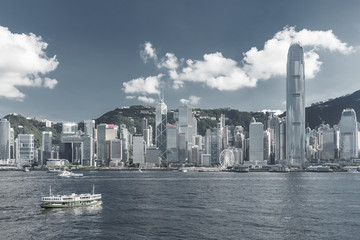 Obraz premium Victoria Harbor of Hong Kong city