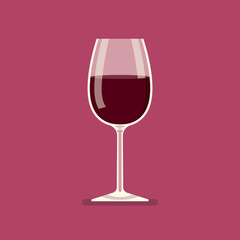Wine glass vector illustration