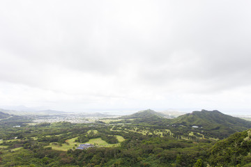 ハワイ　ヌアヌパリ展望台