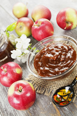 Fresh apple jam