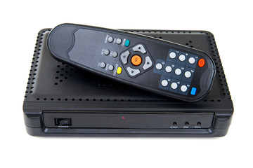 Obraz premium Receiver for satellite and remote control