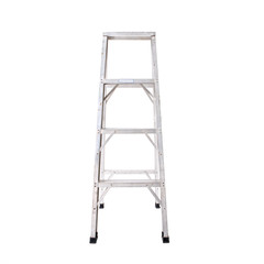 Aluminum step ladder isolated on white background © bohbeh
