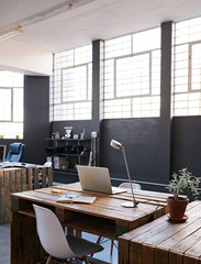 Interior of a contemporay design studio with no staff members