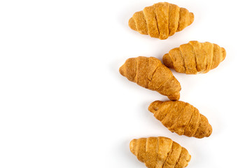 fresh croissant isolated