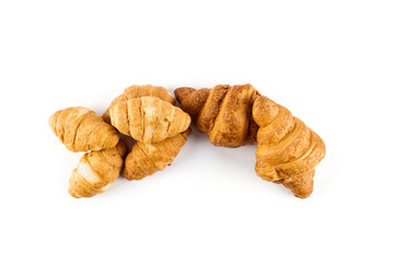 fresh croissant isolated